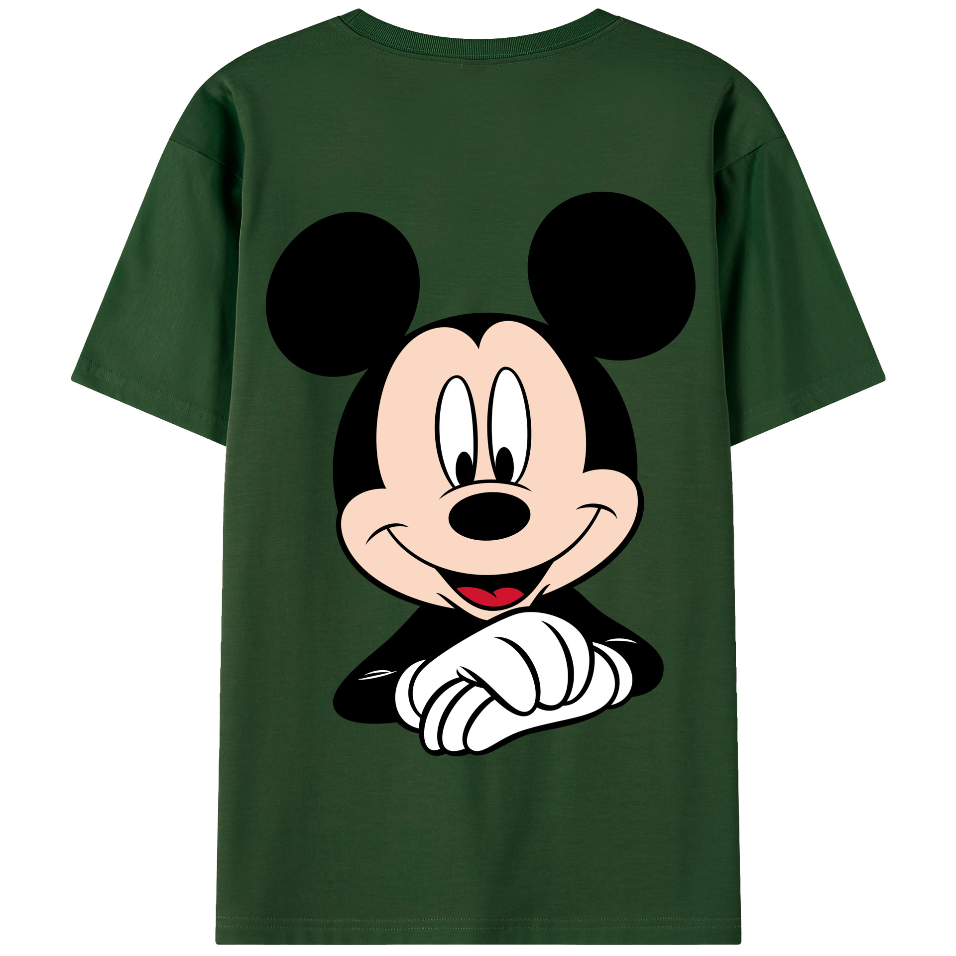 （画像用） ミッキーマウス Mickey Mouse 綿100％半袖Tシャツ（背面プリント）